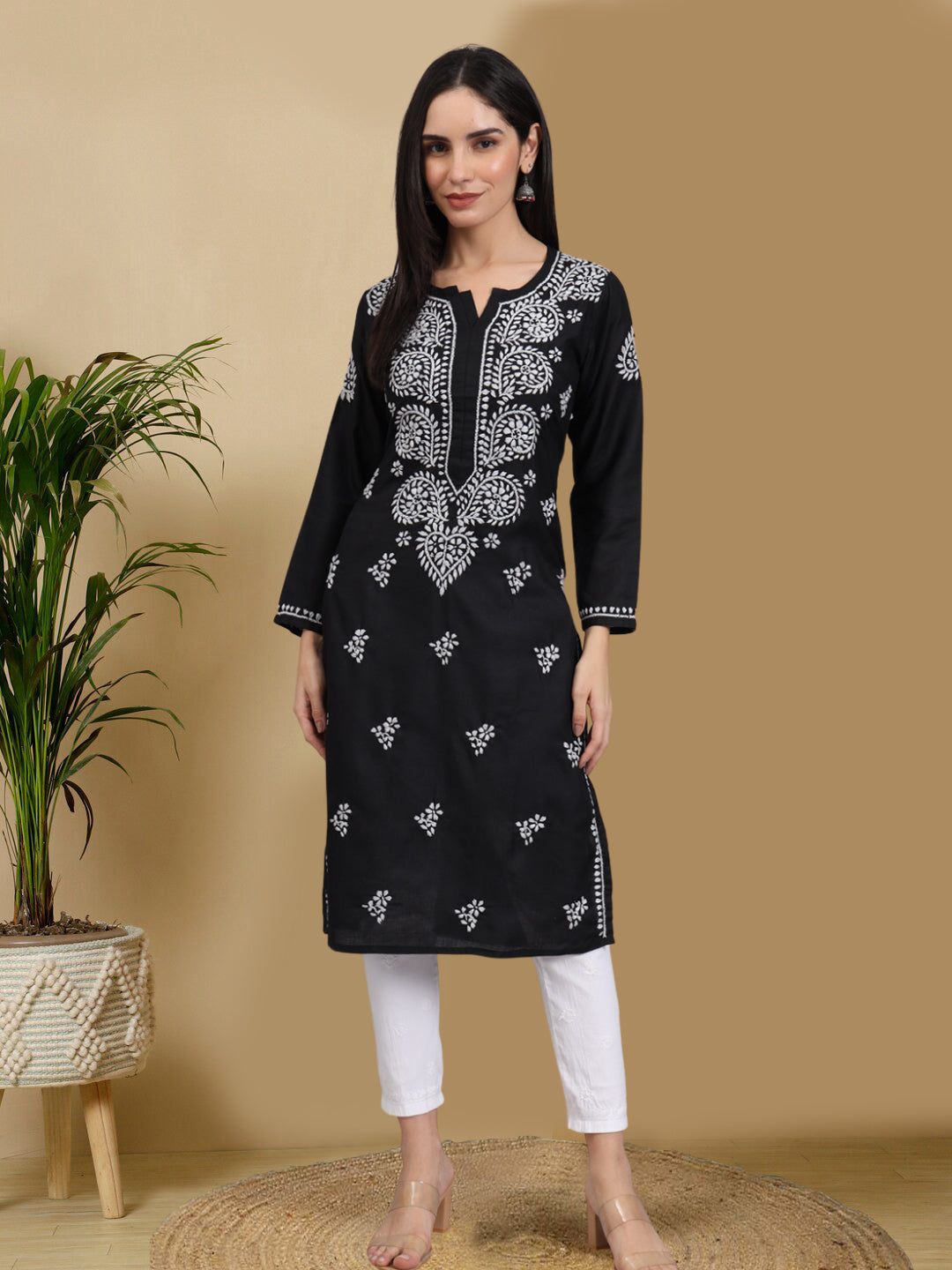 princess polly baby blue dress I Love You Black Chikankari long Kurta Set