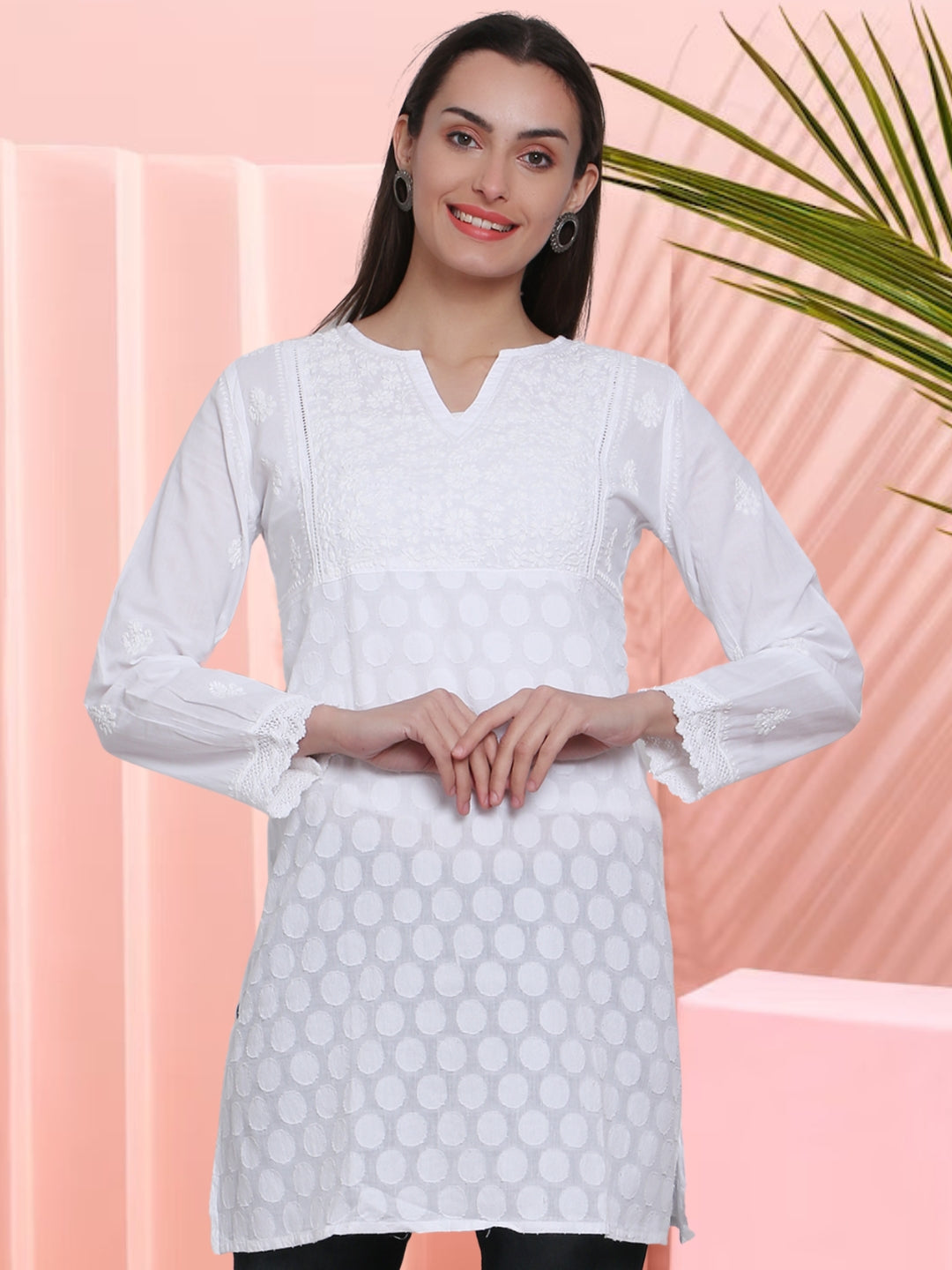 Women Chikankari Kurti – Paramount Chikan