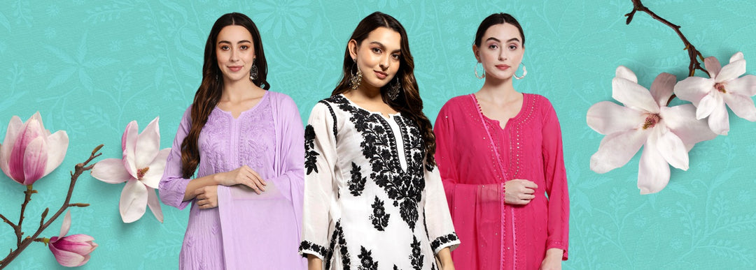 Heritage Elegance The Chikankari Women'S Kurta Set Collection