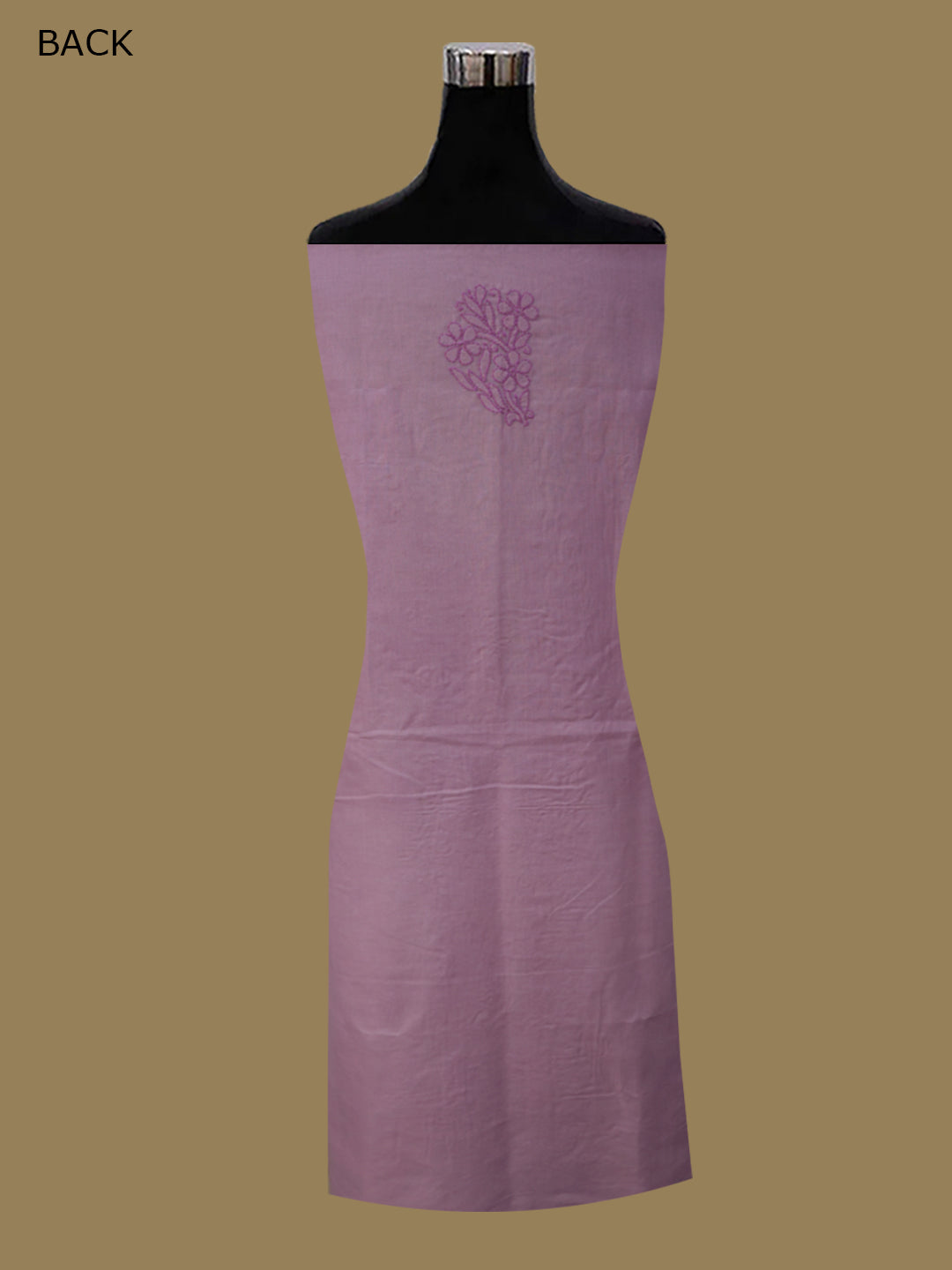 Women Hand Embroidered Cotton Chikankari Dress MaterialPCSCU00406FS-ONIONPINK