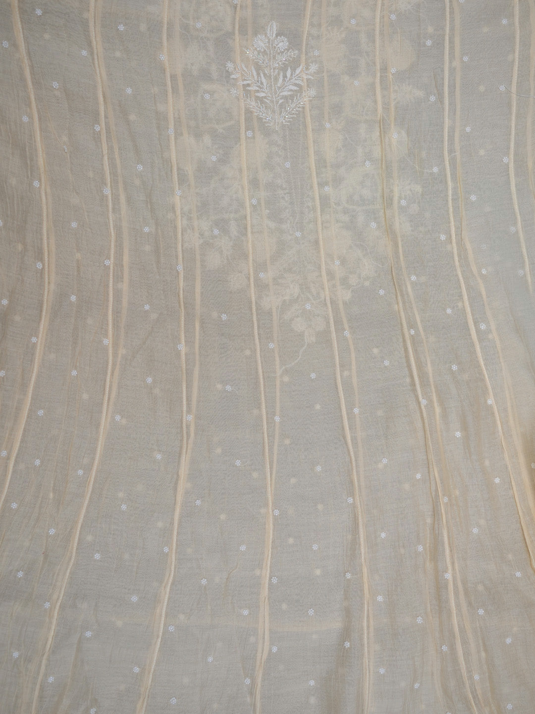 Women Hand Embroidered Chanderi Chikankari Dress Material PCSCA85206FS-LIGHTPEACH