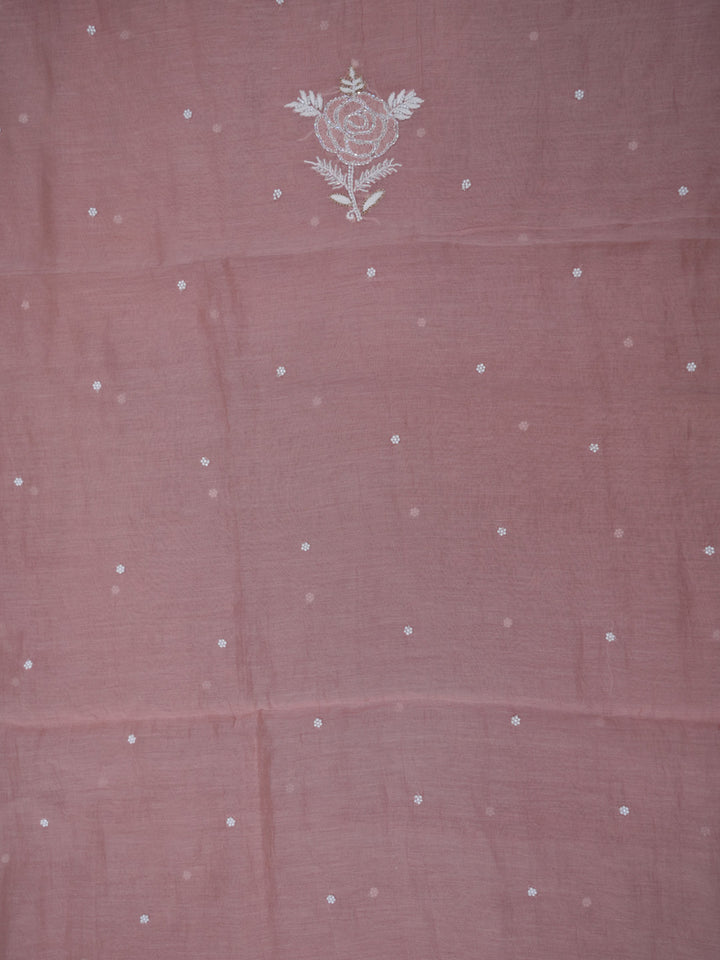 Women Hand Embroidered Chanderi Chikankari Dress Material PCSCA85205FS-PEACH