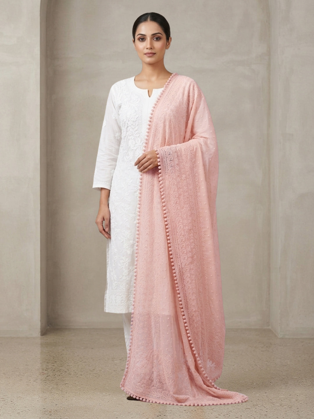 Women Embroidered Georgette Dupatta -PC3721