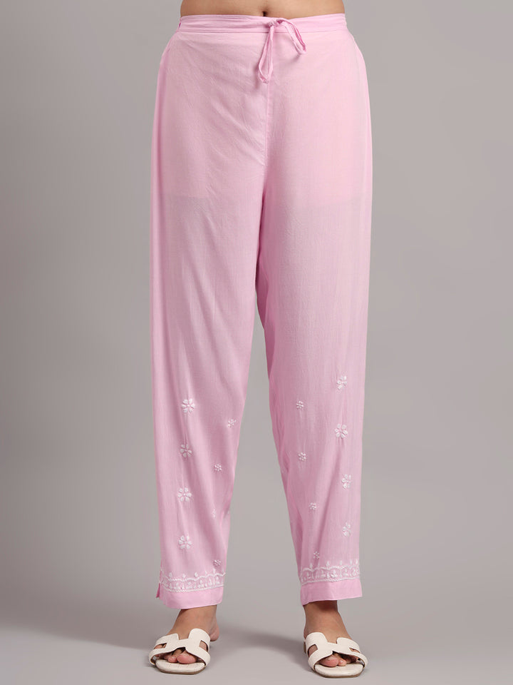 Women Hand Embroidered Chikankari Rayon kurta set PC4076KS