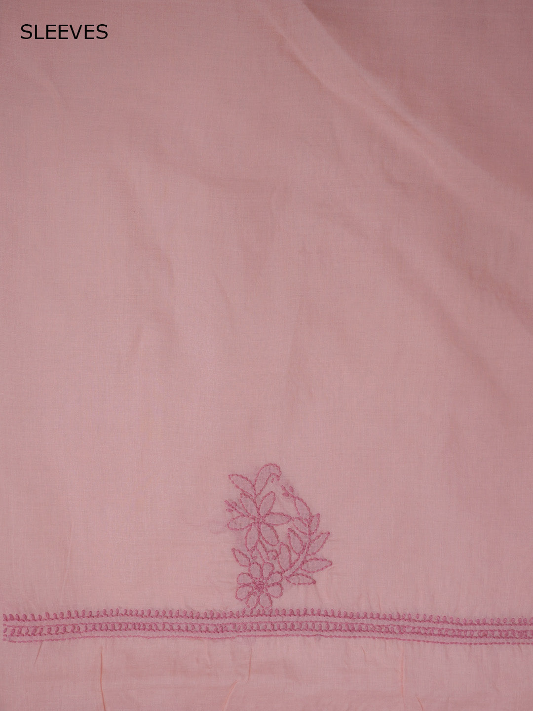Women Hand Embroidered Chikankari Cotton Dressmaterial PCSCU00406FS-Peach