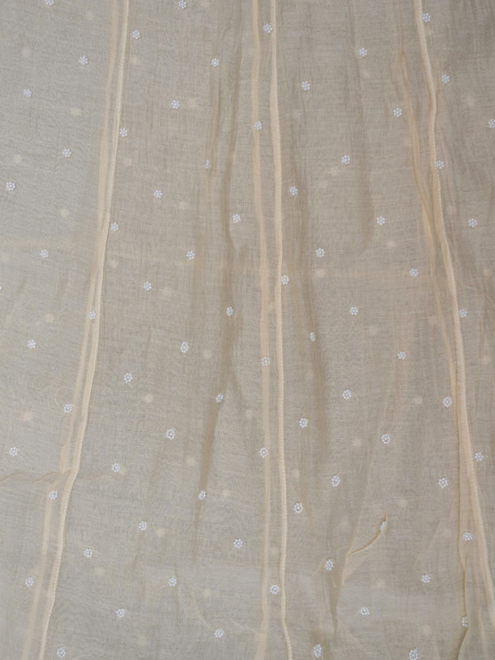 Women Hand Embroidered Chanderi Chikankari Dress Material PCSCA85206FS-LIGHTPEACH