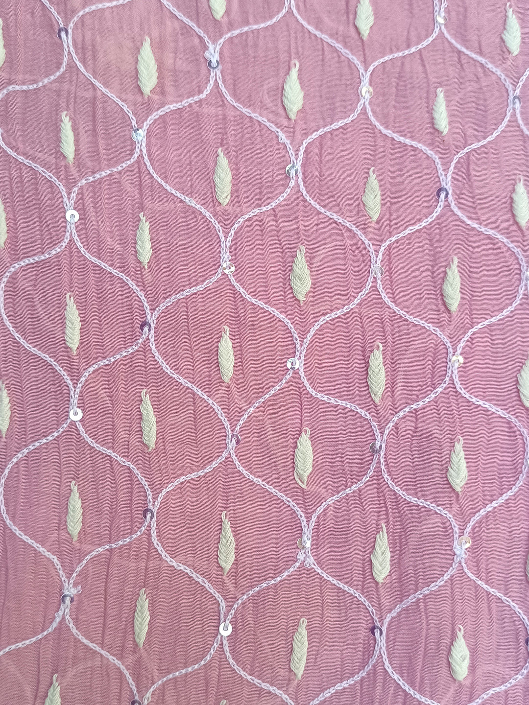 Women Hand Embroidered Chanderi Chikankari Dress Material PCSCA85201FS-PINK