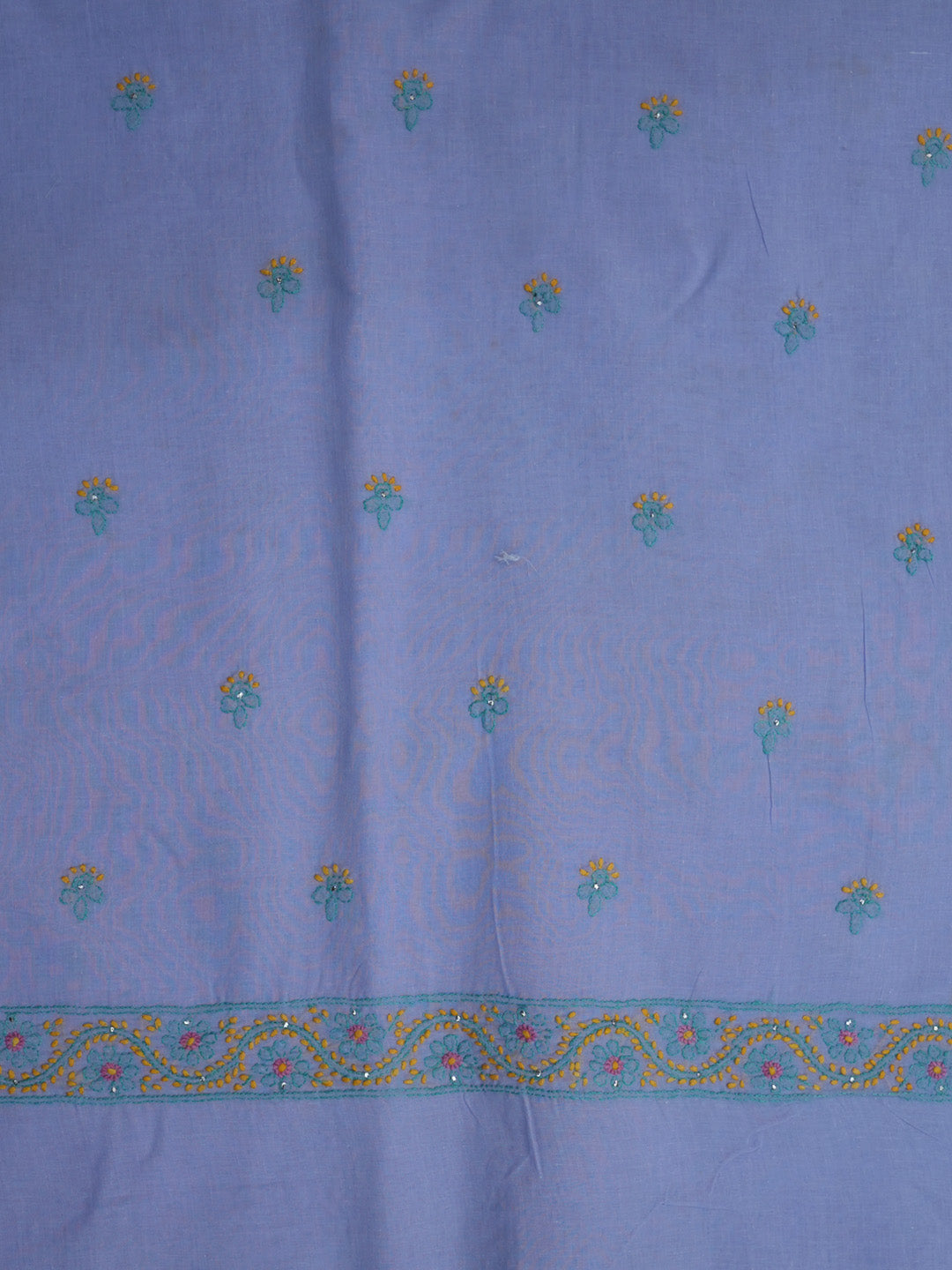 Women Hand Embroidered Chikankari Cotton Dressmaterial PC4120-LAVENDER28