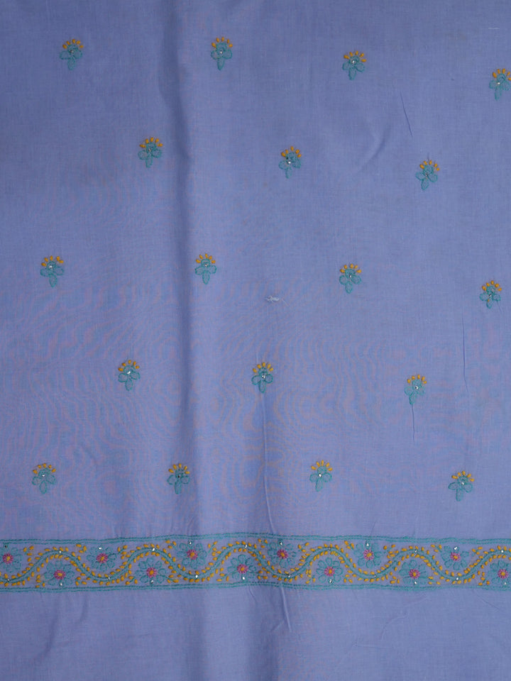 Women Hand Embroidered Chikankari Cotton Dressmaterial PC4120-LAVENDER28