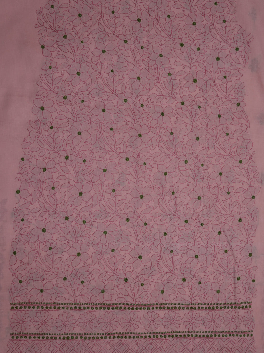 women hand embroidered chikankari cotton dressmaterial PC4120-RUST23