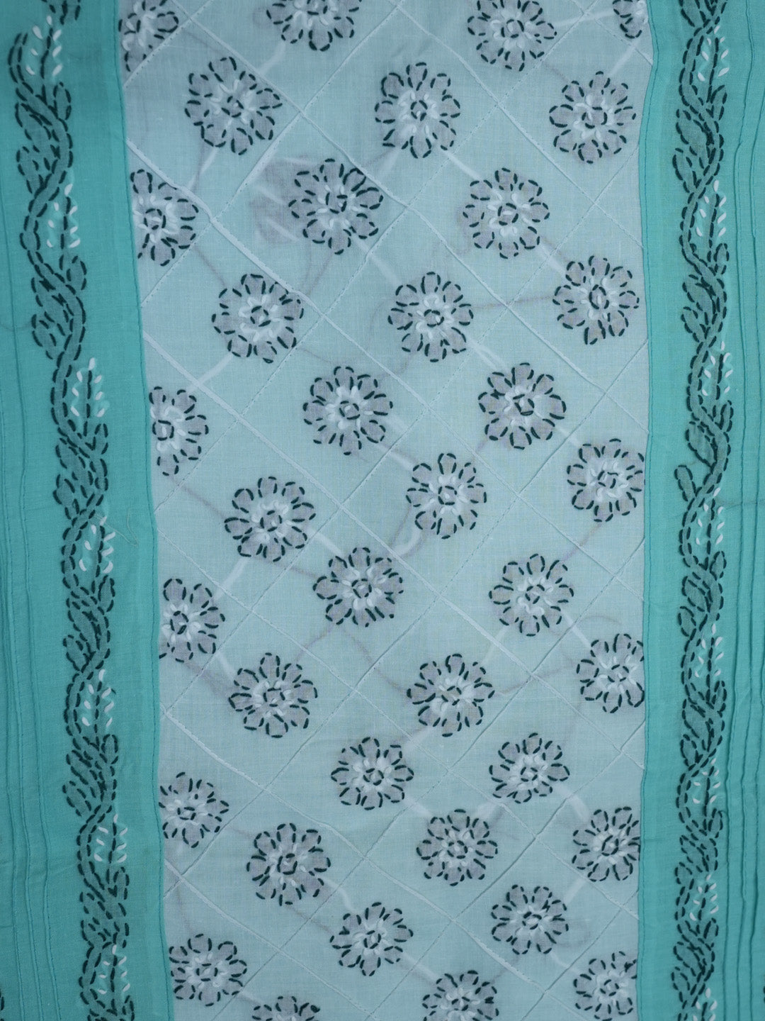 women hand embroidered chikankari cotton dressmaterial PC4120-LIGHTSEAGREEN25