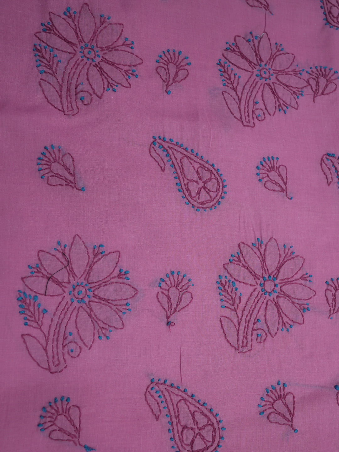 women hand embroidered chikankari cotton dressmaterial PC4120-PINK15