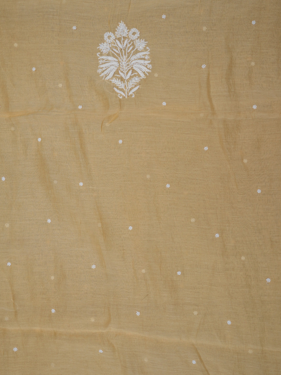 Women Hand Embroidered Chanderi Chikankari Dress Material PCSCA85205FS-BEIGE