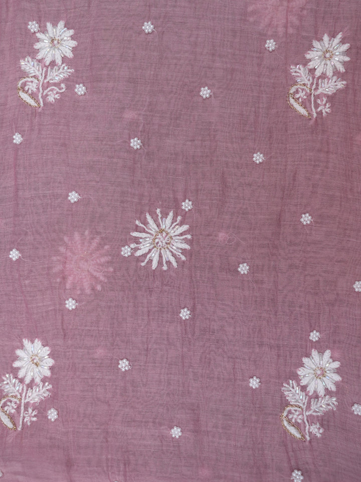 Women Hand Embroidered Chanderi Chikankari Dress Material PCSCA85201FS-BABYPINK