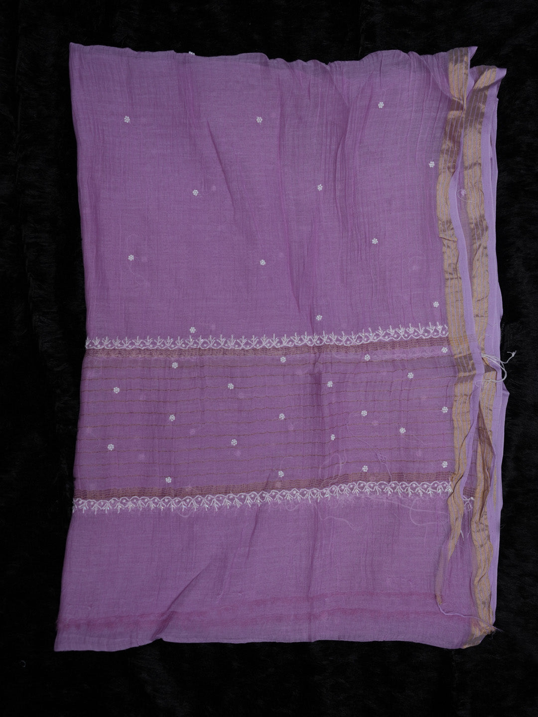 Women Hand Embroidered Chanderi Chikankari Dress Material PCSCA85205FS-MAUVE