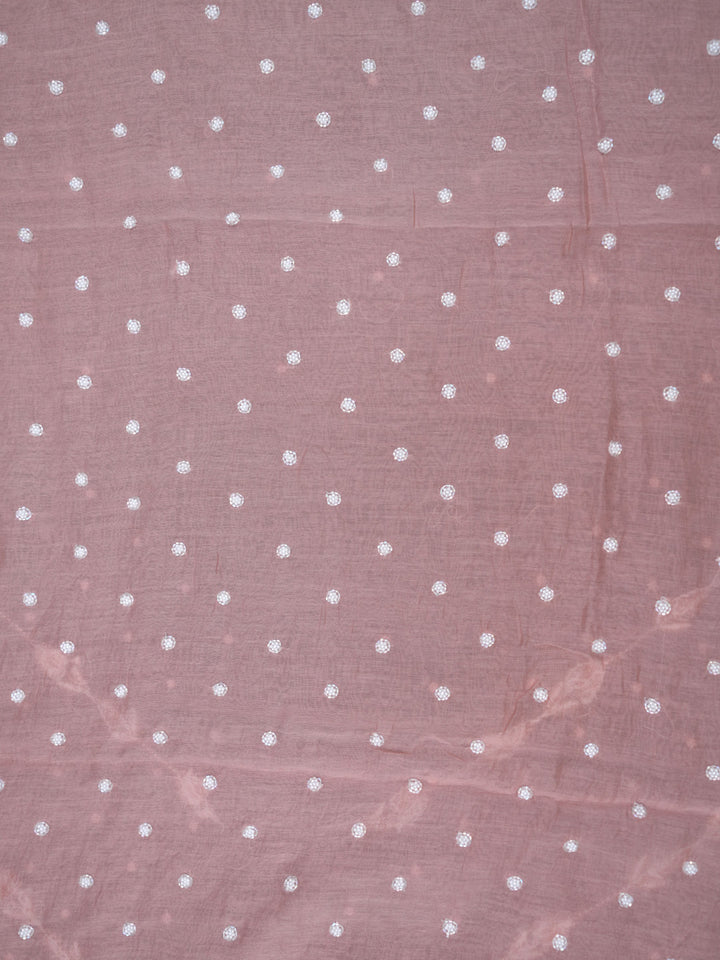 Women Hand Embroidered Chanderi Chikankari Dress Material PCSCA85205FS-PEACH