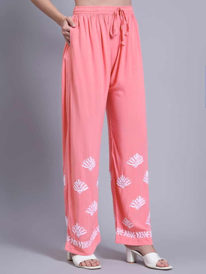 Women Hand Embroidered Chikankari Rayon kurta set PC4084KS