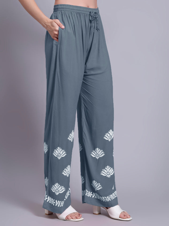 Women Hand Embroidered Chikankari Rayon kurta set PC4084KS