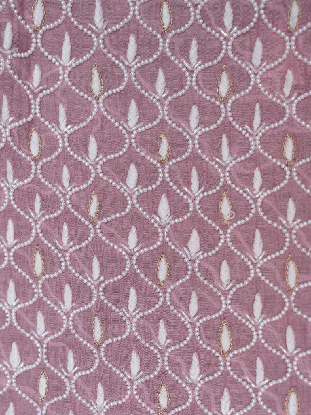 Women Hand Embroidered Chanderi Chikankari Dress Material PCSCA85201FS-BABYPINK