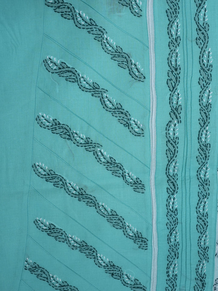 women hand embroidered chikankari cotton dressmaterial PC4120-LIGHTSEAGREEN25