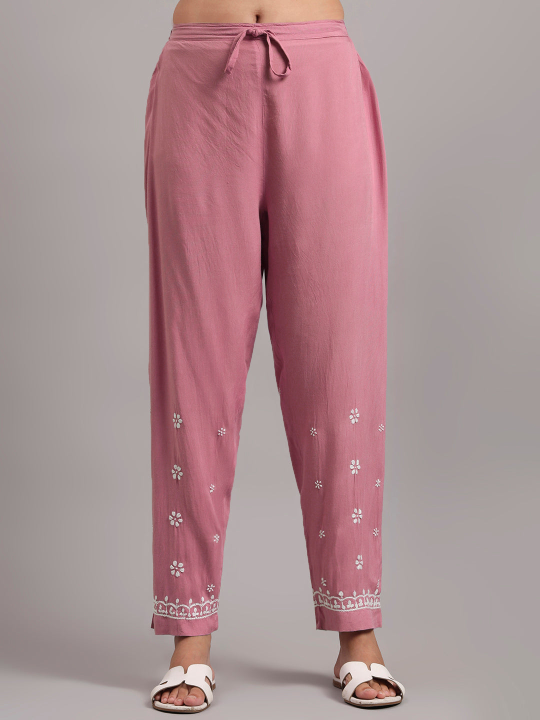 Women Hand Embroidered Chikankari Rayon kurta set PC4076KS