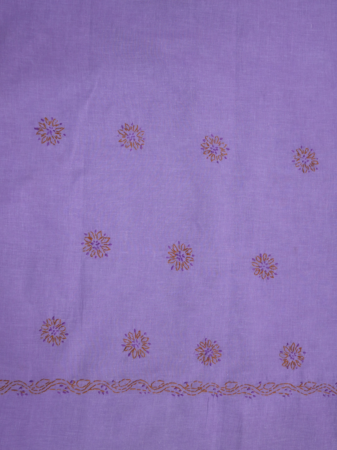 women hand embroidered chikankari cotton dressmaterial PC4120-PURPLE11