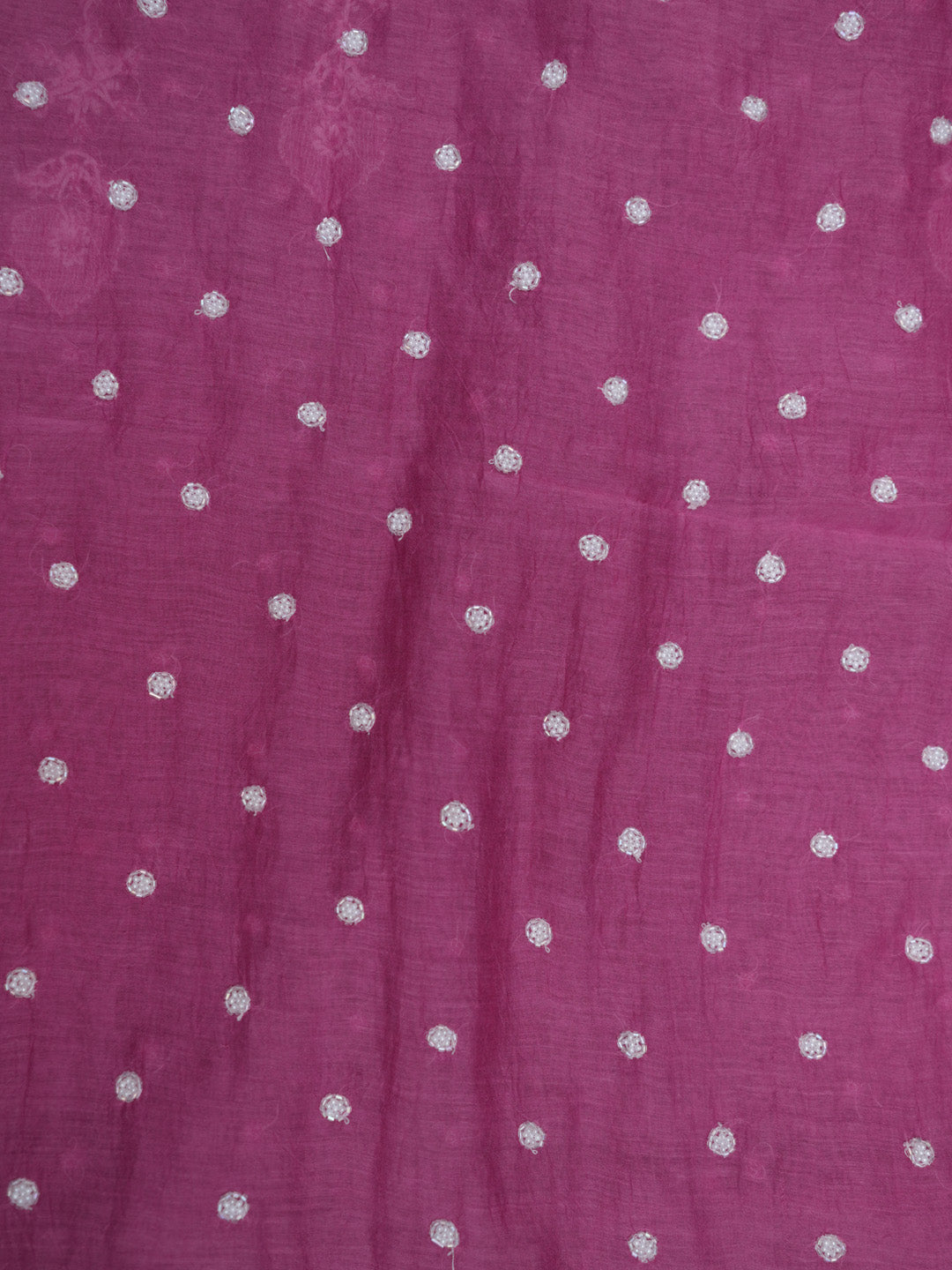 Women Hand Embroidered Chanderi Chikankari Dress Material PCSCA85205FS-HOTPINK