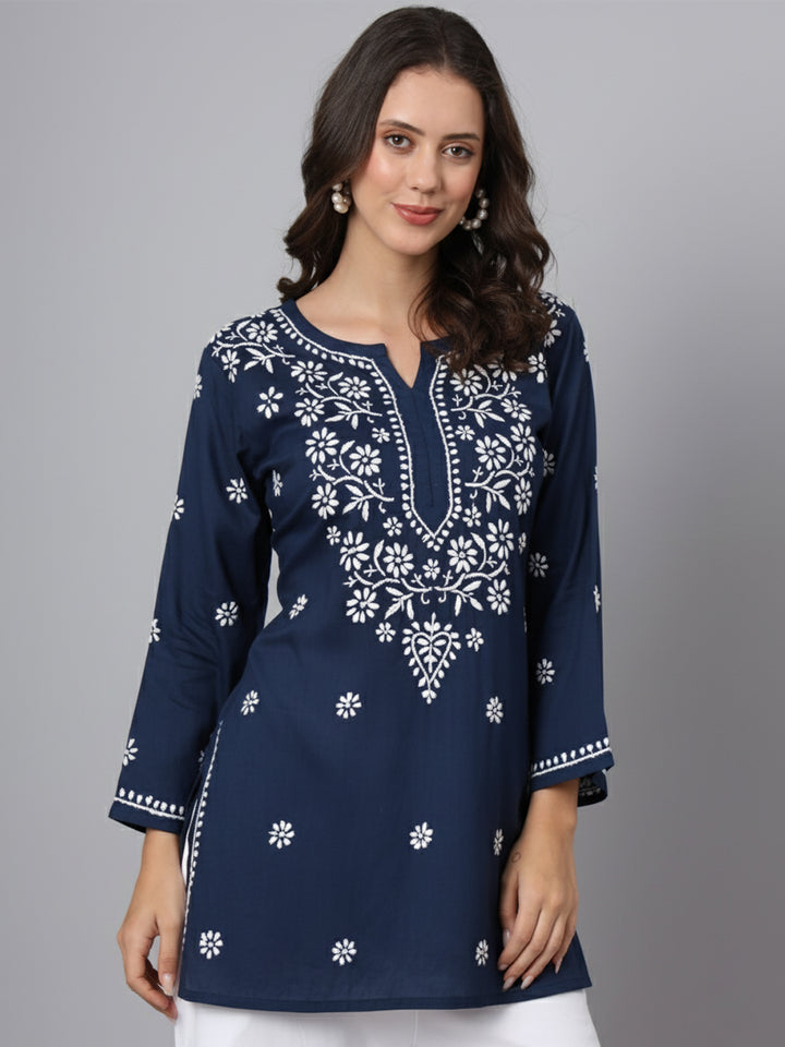 Women Hand Embroidered Chikankari Modal Kurti PC3611