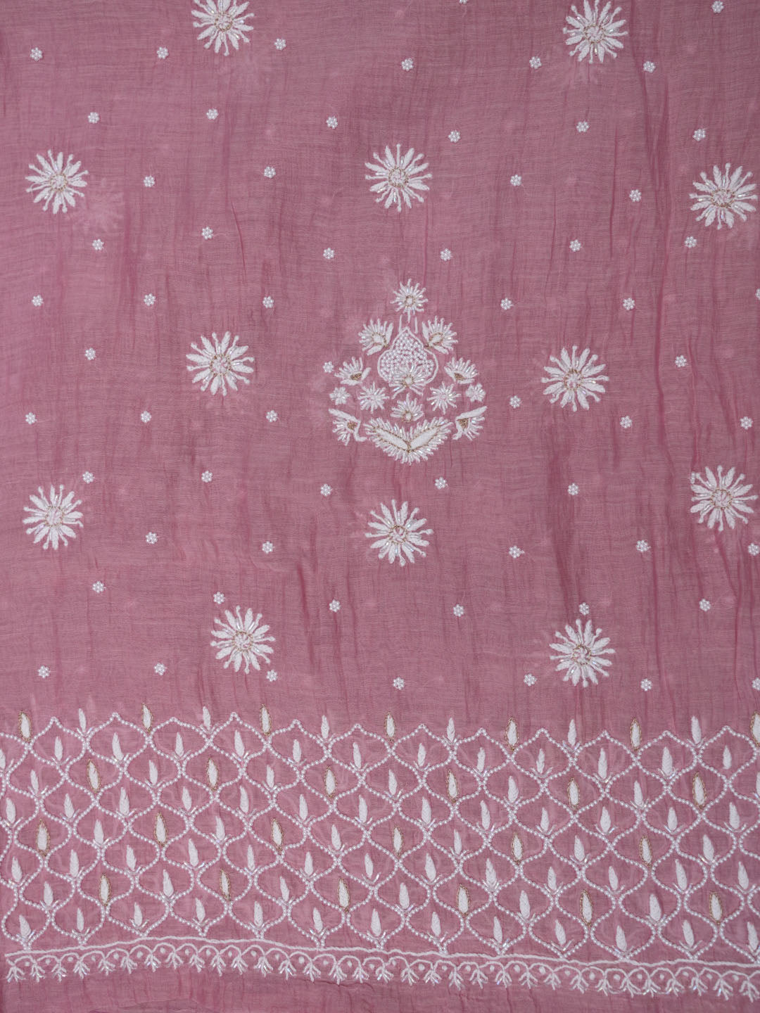 Women Hand Embroidered Chanderi Chikankari Dress Material PCSCA85201FS-BABYPINK