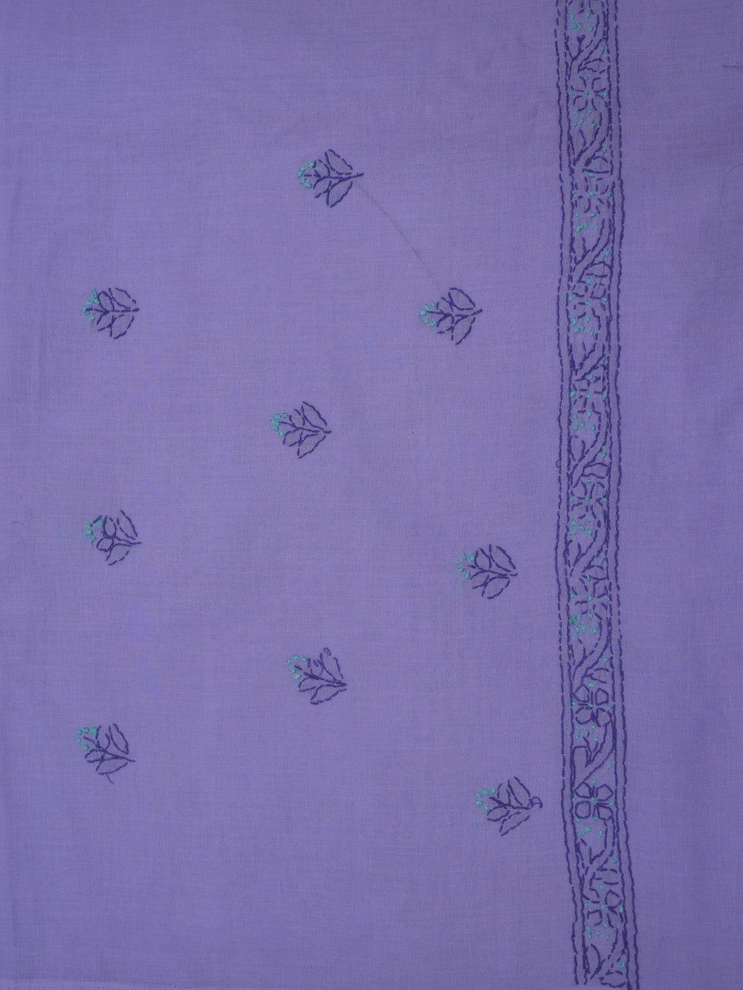 women hand embroidered chikankari cotton dressmaterial PC4120-MAUVE20