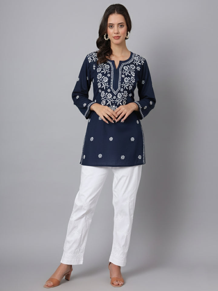 Women Hand Embroidered Chikankari Modal Kurti PC3611