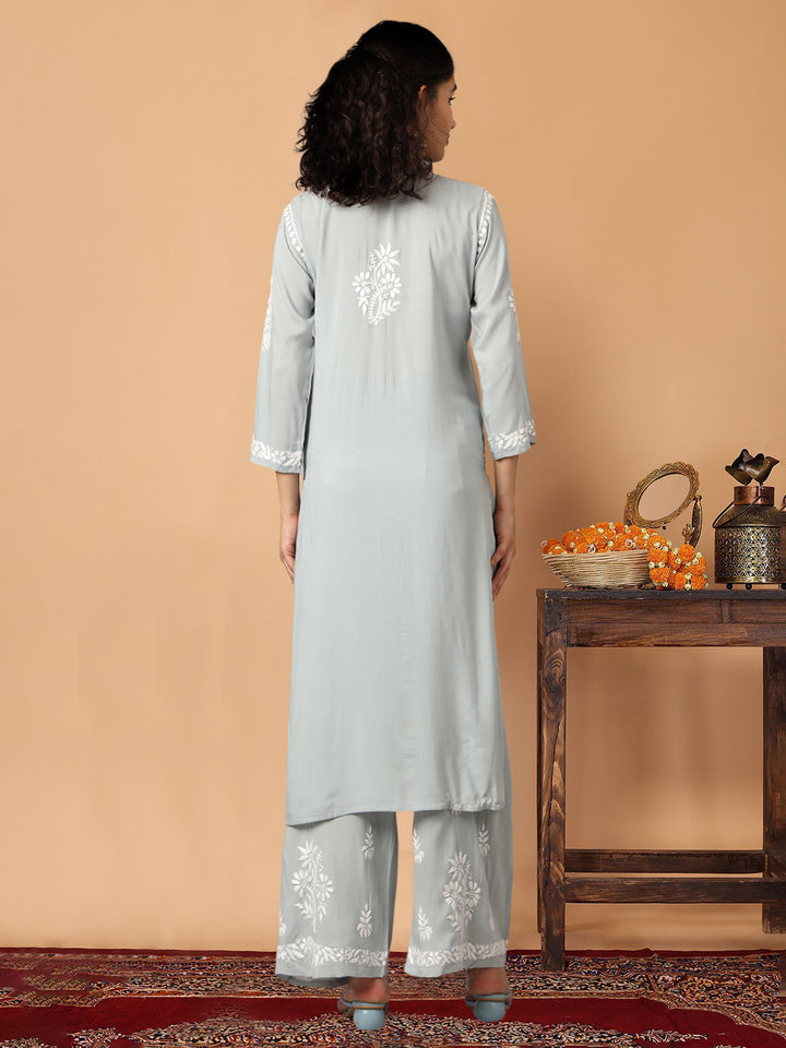 Women Hand Embroidered Chikankari Modal kurta set PC3600KS