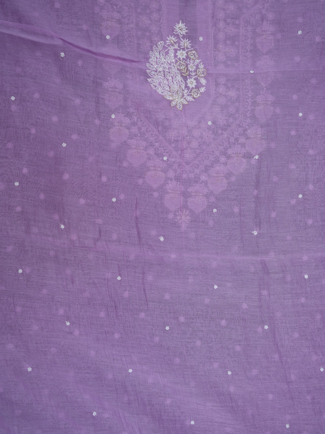Women Hand Embroidered Chanderi Chikankari Dress Material PCSCA85205FS-MAUVE