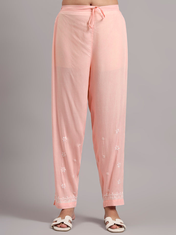 Women Hand Embroidered Chikankari Rayon kurta set PC4076KS