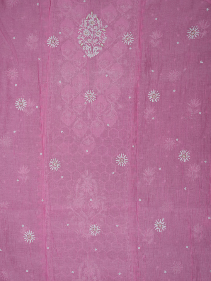 Women Hand Embroidered Chanderi Chikankari Dress Material PCSCA85201FS-PINK