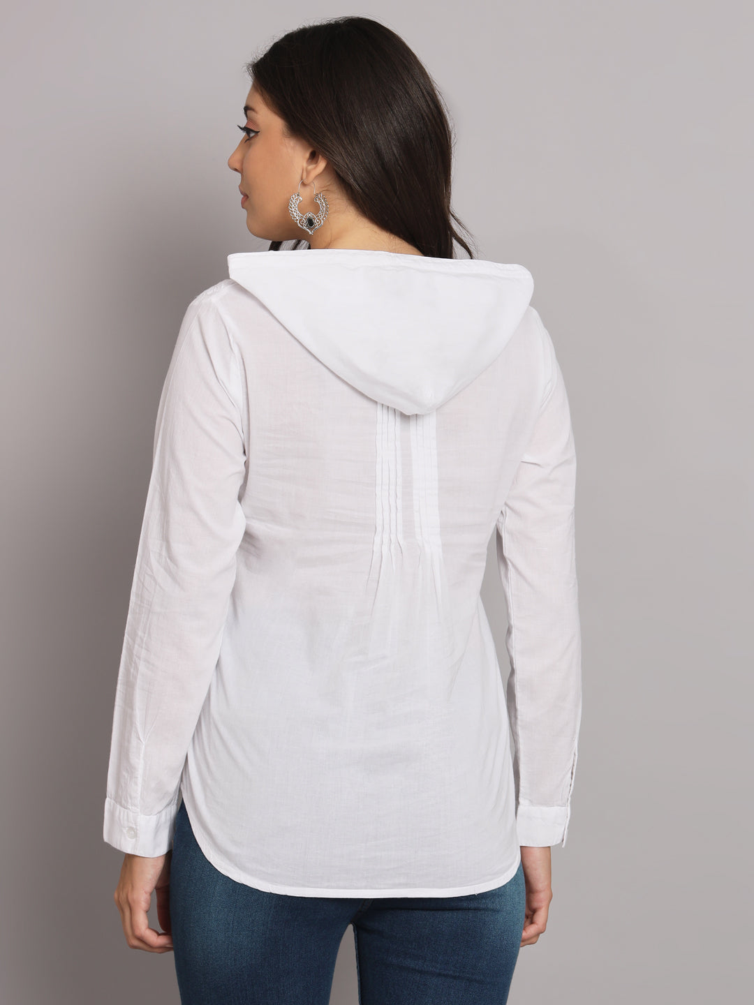 Cotton Tunic With Cap	