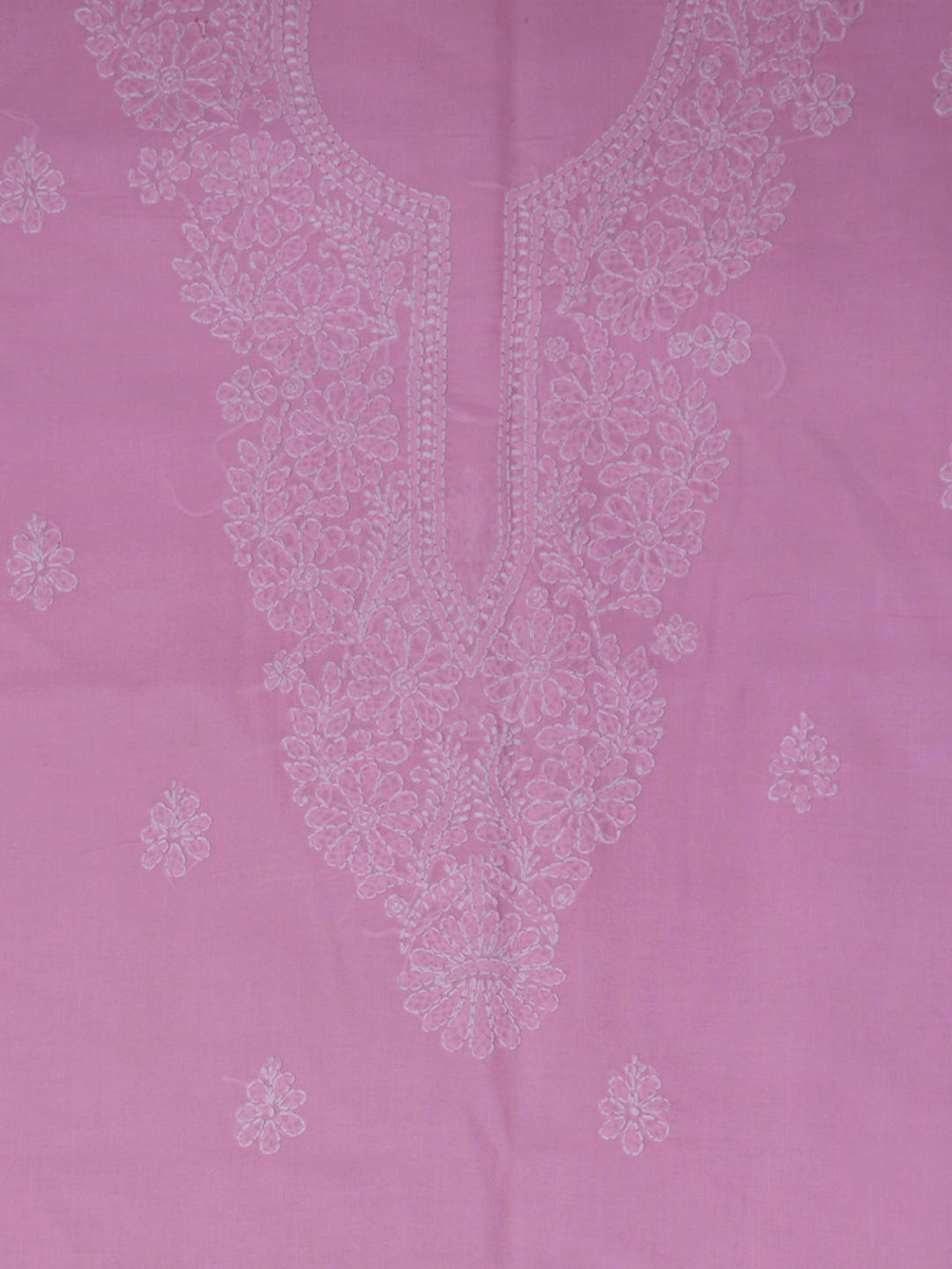 Women Hand Embroidered Cotton Chikankari Dress Material PCSCU00104FS Pink