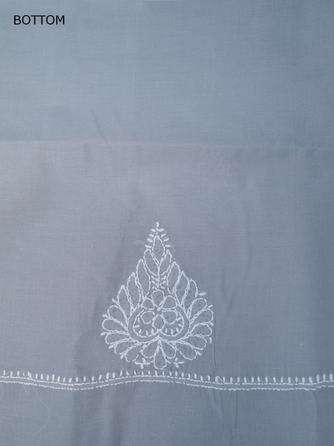 Women Hand Embroidered Cotton Chikankari Dress Material PCSCU00104FS Grey
