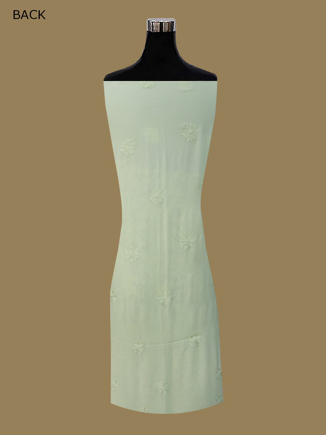 Women Hand Embroidered Chikankari Viscose Georgette Kurta fabric PC4122-SEAGREEN