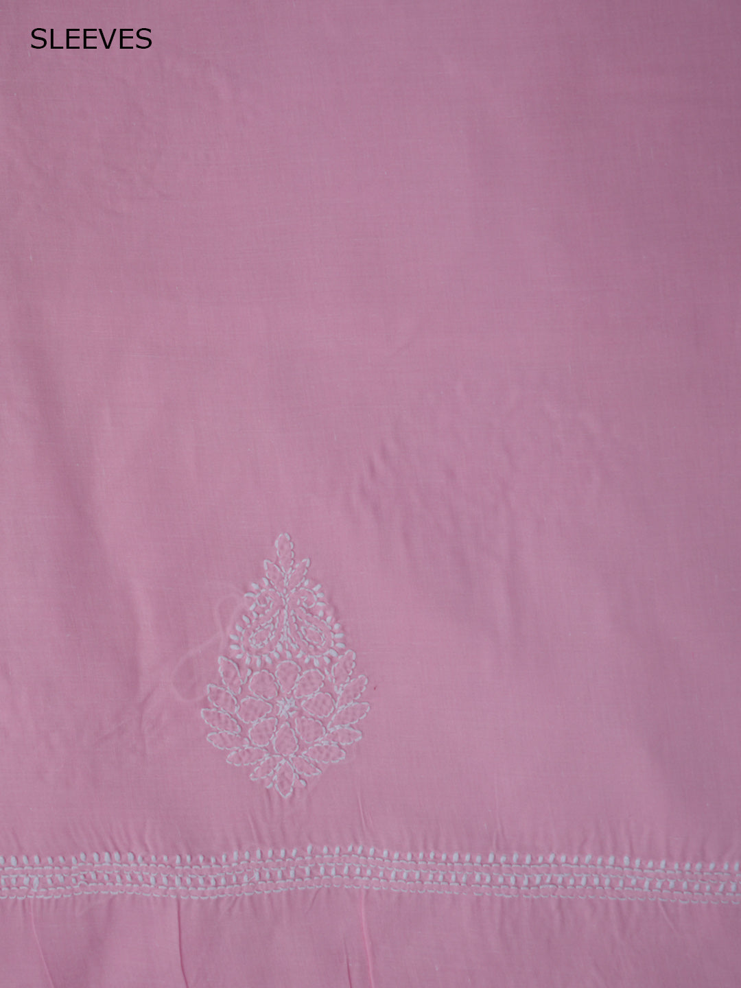 Women Hand Embroidered Chikankari Cotton Dressmaterial PCSCU00104FS-FLUORESCENTPINK