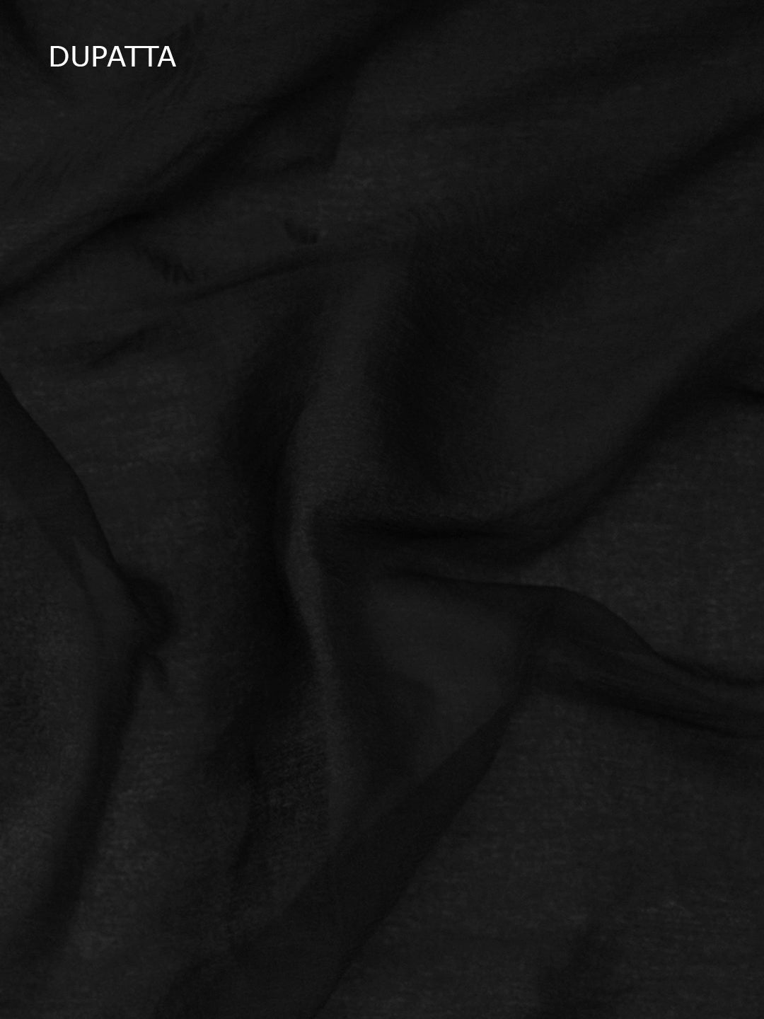 Women Hand Embroidered Chikankari Cotton Dressmaterial PCSCU00406FS-BLACK