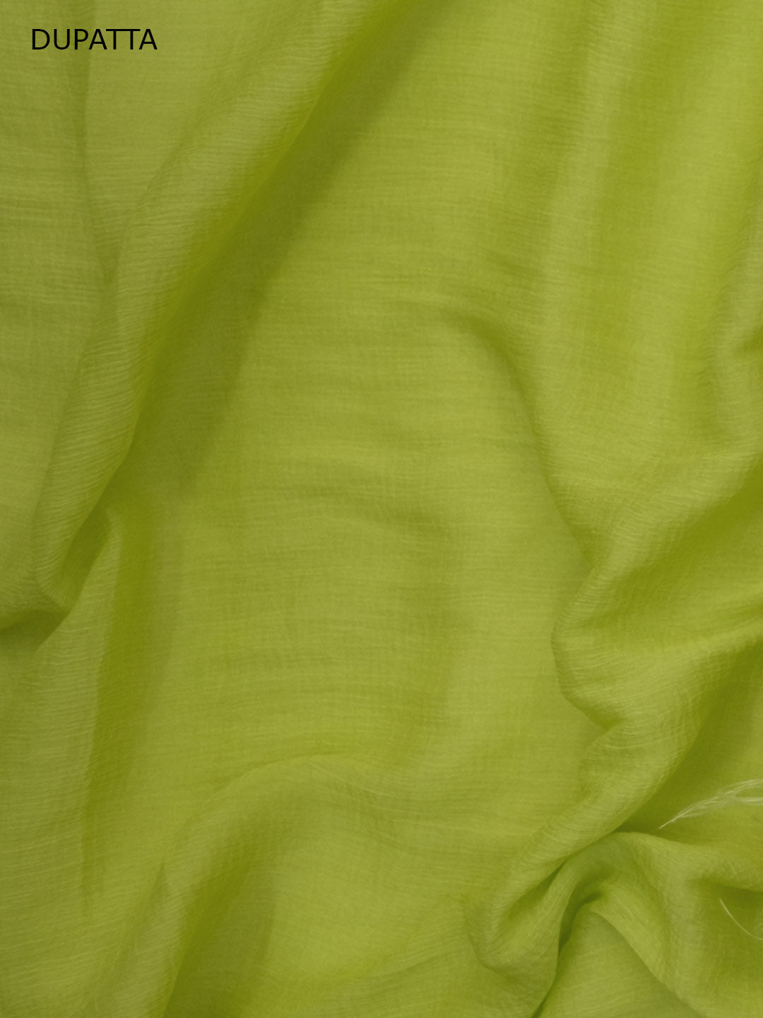 Women Hand Embroidered Cotton Chikankari Dress MaterialPCSCU00406FS-LIMEGREEN