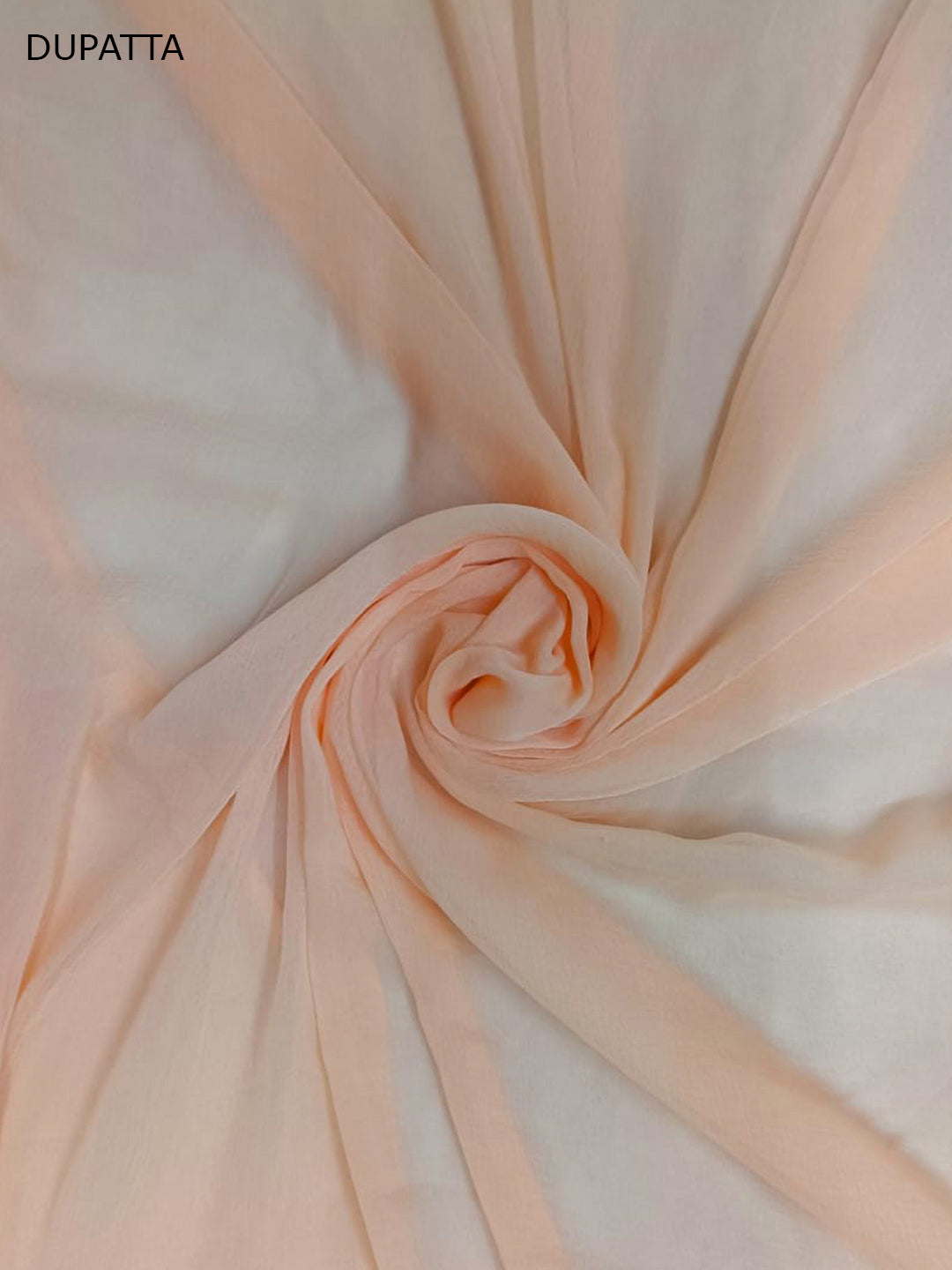 Women Hand Embroidered Chikankari Cotton DressMaterial PCSCU00104FS-PEACH