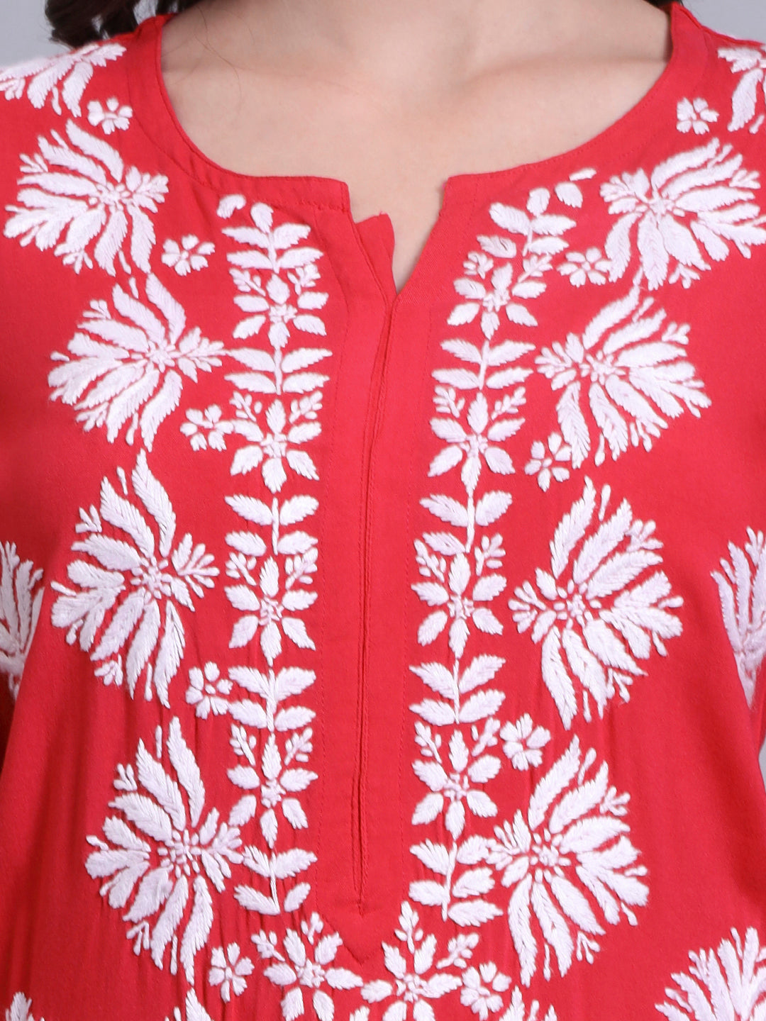 Women Hand Embroidered Chikankari Rayon kurta set PC4084KS