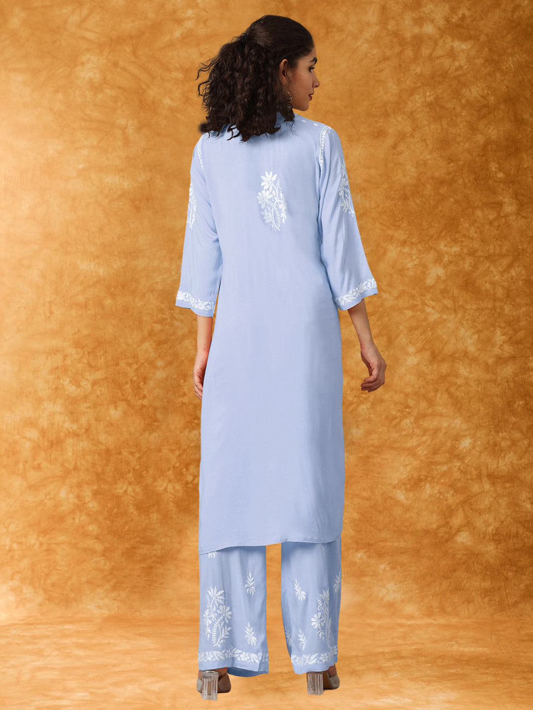 Women Hand Embroidered Chikankari Modal kurta set PC3600KS