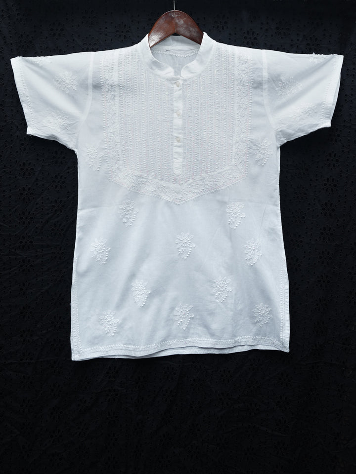 Chikankari Women Hand Embroidered Cotton Top PC3971