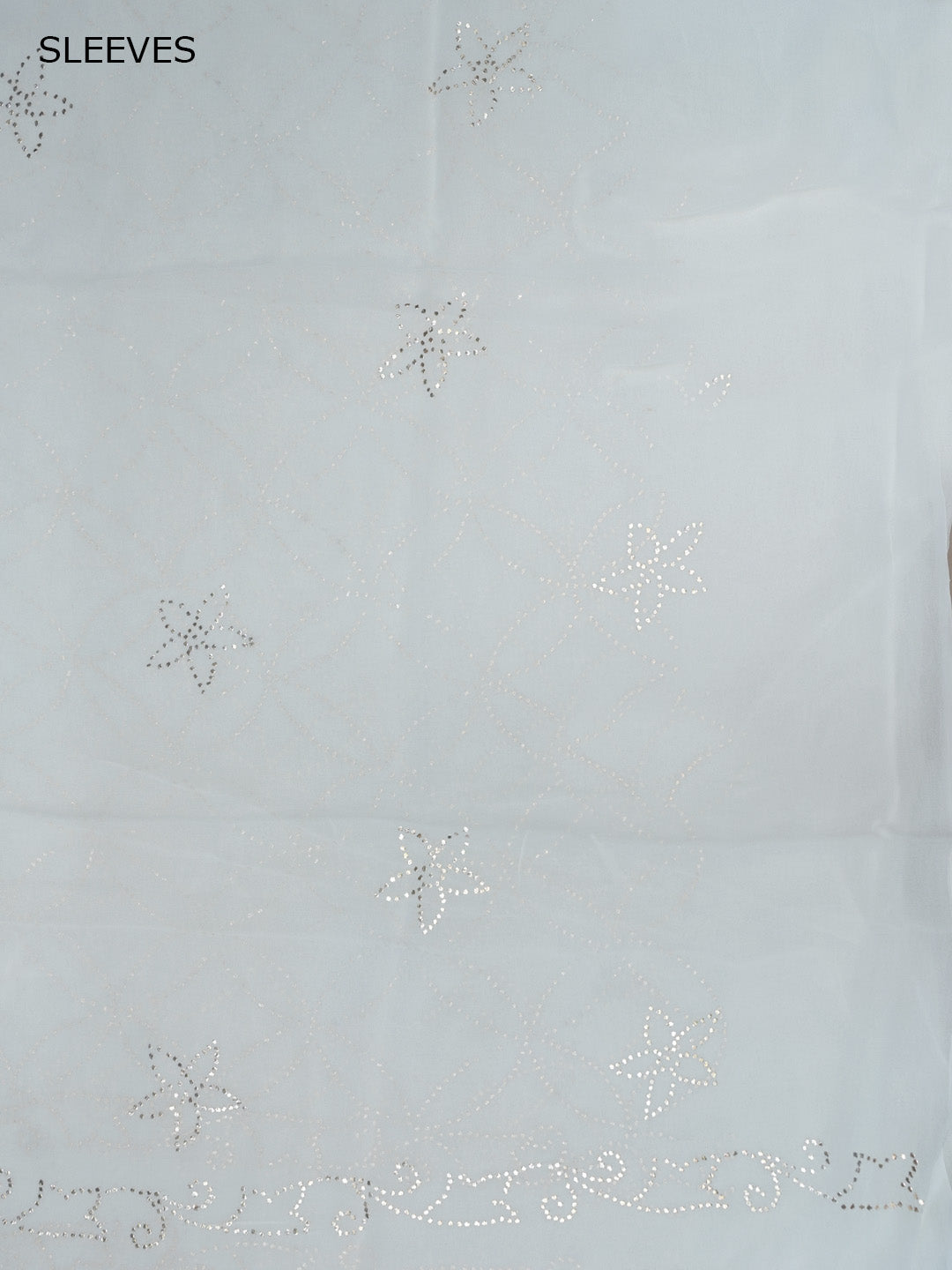 Women Hand Embroidered Chikankari Viscose Georgette Dressmaterial PC4124-WHITE7