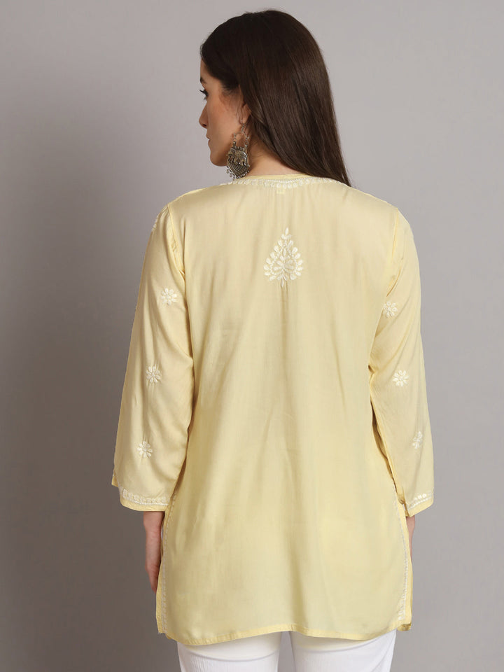 Women Hand Embroidered Chikankari Modal Kurti PC3611