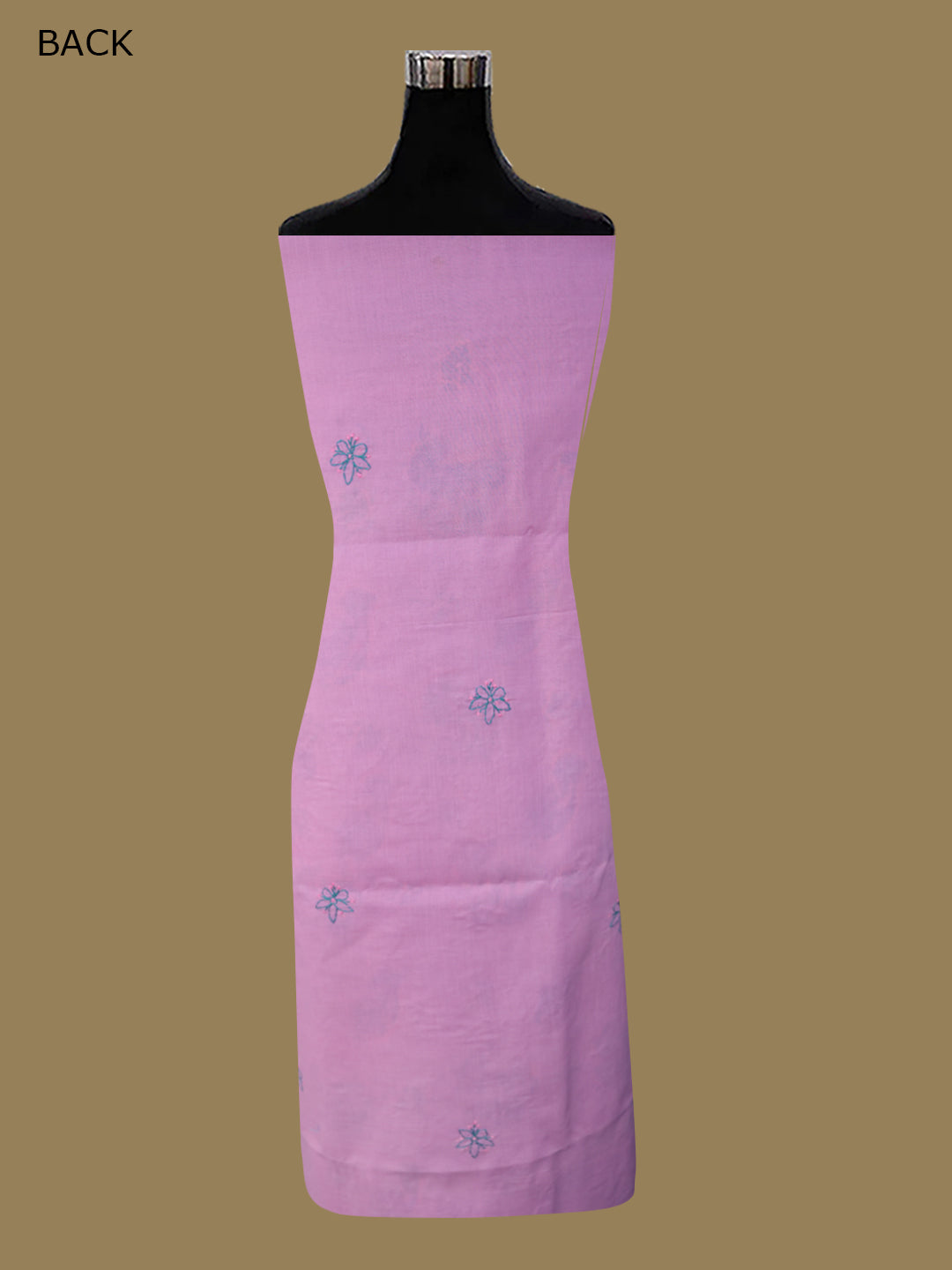 Women Hand Embroidered Chikankari Cotton Dressmaterial PC4120-BLUSHPINK