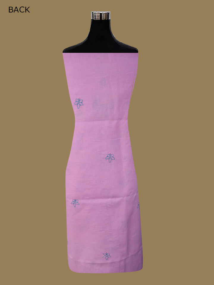 Women Hand Embroidered Chikankari Cotton Dressmaterial PC4120-BLUSHPINK